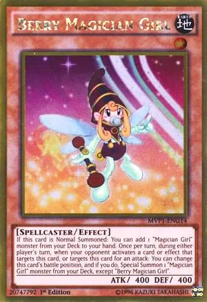 Berry Magician Girl MVP1-ENG14 1st Edition Yu-Gi-Oh card from The Dark Side of Dimensions Movie Pack: Gold Edition
