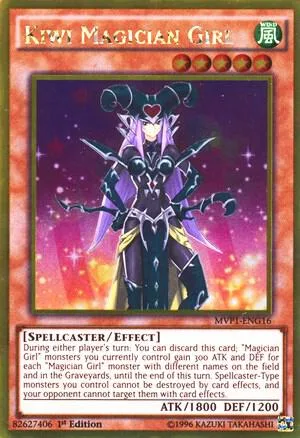 Kiwi Magician Girl MVP1-ENG16 Unlimited Yu-Gi-Oh card from The Dark Side of Dimensions Movie Pack: Gold Edition