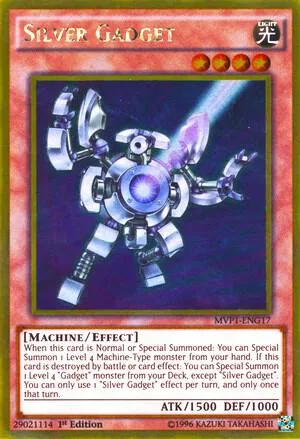 Silver Gadget MVP1-ENG17 Unlimited Yu-Gi-Oh card from The Dark Side of Dimensions Movie Pack: Gold Edition