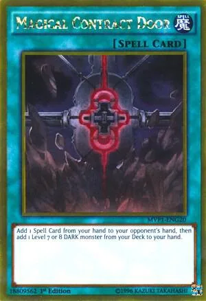 Magical Contract Door MVP1-ENG20 1st Edition Yu-Gi-Oh card from The Dark Side of Dimensions Movie Pack: Gold Edition