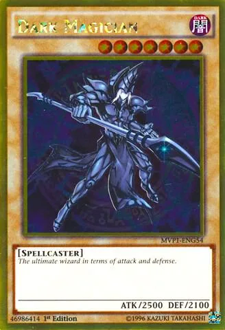 Dark Magician MVP1-ENG54 1st Edition Yu-Gi-Oh card from The Dark Side of Dimensions Movie Pack: Gold Edition