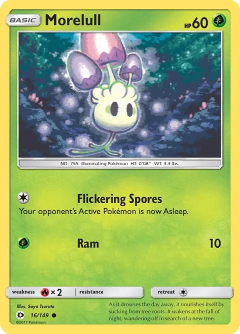 Morelull #16/149 Pokémon card from SM Base Set