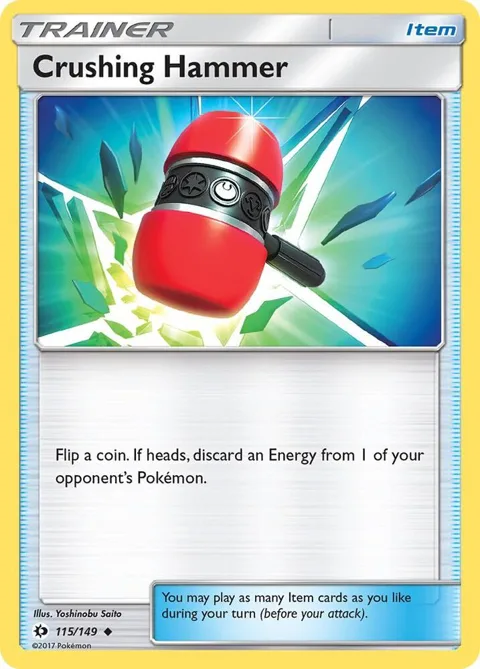 Crushing Hammer #115/149 Pokémon card from SM Base Set