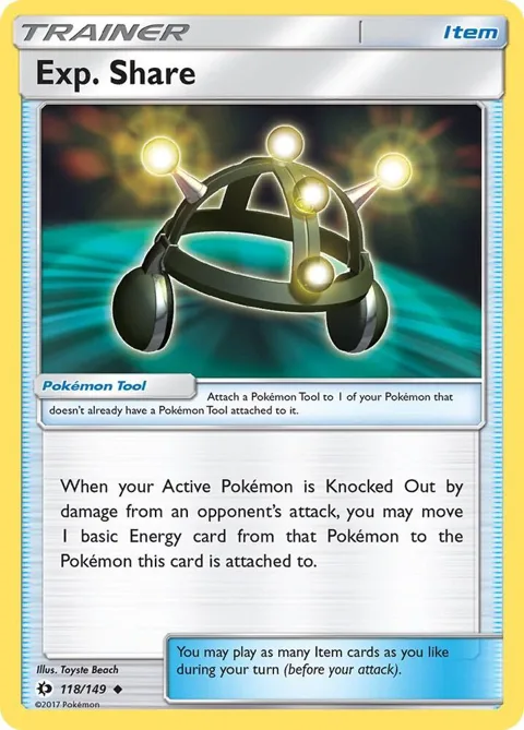 Exp. Share #118/149 Pokémon card from SM Base Set