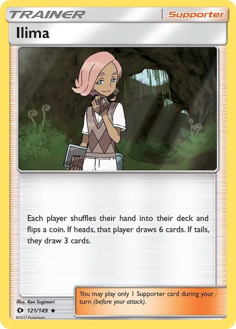 Ilima #121/149 Pokémon card from SM Base Set