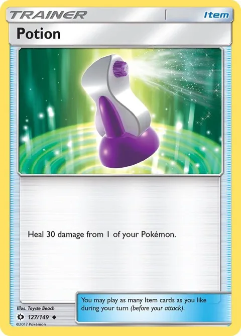 Potion #127/149 Pokémon card from SM Base Set