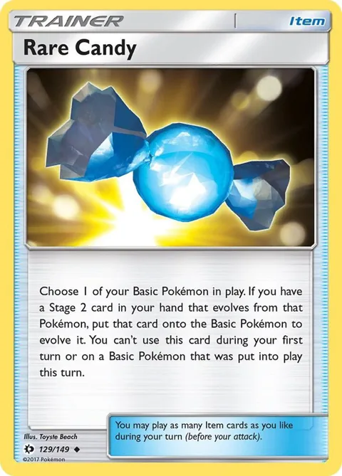 Rare Candy #129/149 Pokémon card from SM Base Set