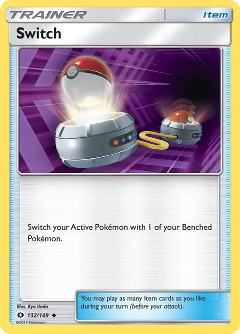 Switch #132/149 Pokémon card from SM Base Set