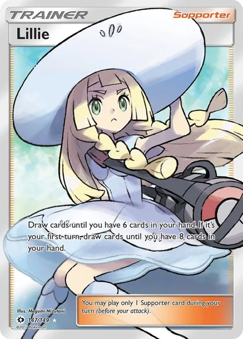 Lillie Full Art #147/149 Holofoil Pokémon card from SM Base Set