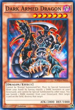 Dark Armed Dragon SDPD-EN016 Yu-Gi-Oh card from Structure Deck: Pendulum Domination