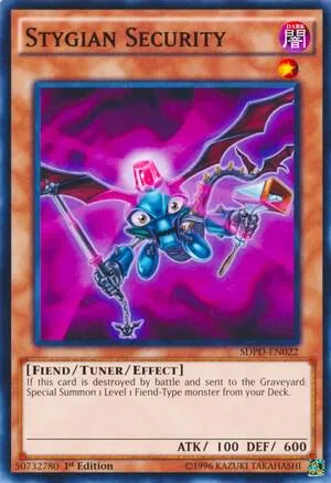 Stygian Security SDPD-EN022 Yu-Gi-Oh card from Structure Deck: Pendulum Domination