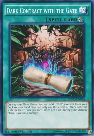 Dark Contract with the Gate SDPD-EN024 Yu-Gi-Oh card from Structure Deck: Pendulum Domination