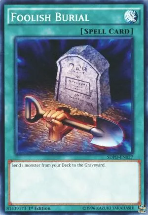 Foolish Burial SDPD-EN027 Yu-Gi-Oh card from Structure Deck: Pendulum Domination
