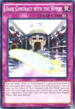 Dark Contract with the Witch SDPD-EN035 Yu-Gi-Oh card from Structure Deck: Pendulum Domination