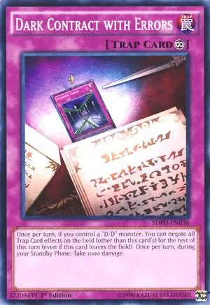 Dark Contract with Errors SDPD-EN036 Yu-Gi-Oh card from Structure Deck: Pendulum Domination