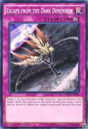 Escape from the Dark Dimension SDPD-EN039 Yu-Gi-Oh card from Structure Deck: Pendulum Domination