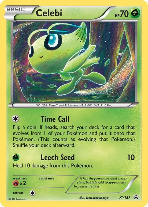 Celebi #XY187 Holofoil Pokémon card from XY Promos