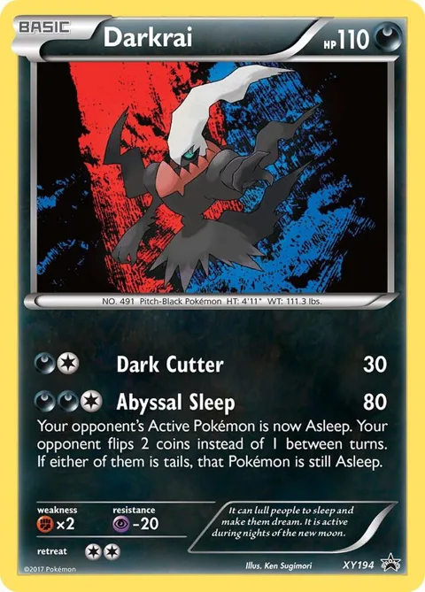 Darkrai #XY194 Holofoil Pokémon card from XY Promos