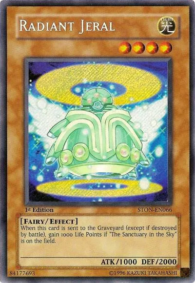 Radiant Jeral STON-EN066 Unlimited Yu-Gi-Oh card from Strike of Neos