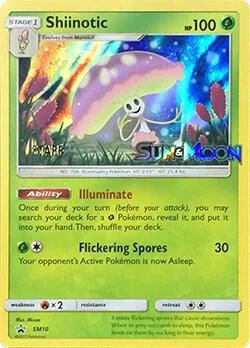 Shiinotic - SM10 Prerelease [Staff] #SM10 Holofoil Pokémon card from SM Promos