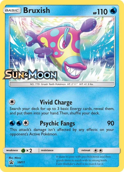 Bruxish - SM11 Prerelease #SM11 Holofoil Pokémon card from SM Promos