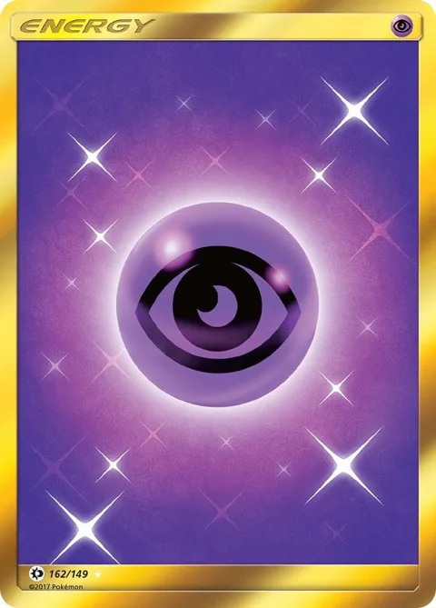 Psychic Energy Secret Rare #162/149 Holofoil Pokémon card from SM Base Set