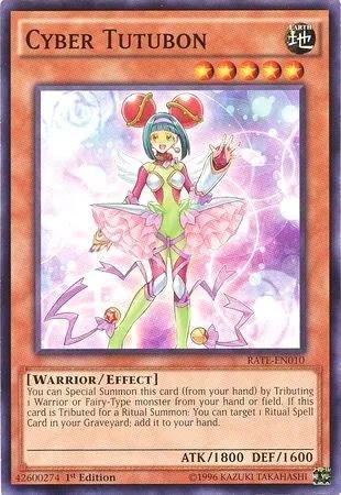 Cyber Tutubon RATE-EN010 Unlimited Yu-Gi-Oh card from Raging Tempest