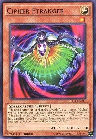 Cipher Etranger RATE-EN011 Yu-Gi-Oh card from Raging Tempest