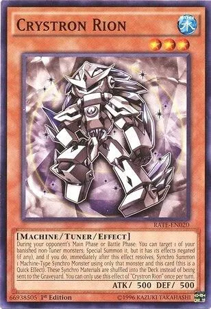 Crystron Rion RATE-EN020 Unlimited Yu-Gi-Oh card from Raging Tempest
