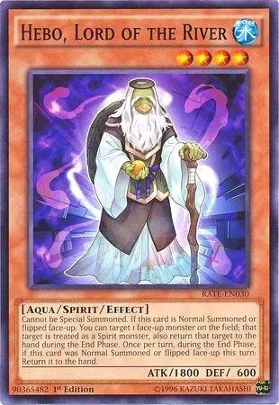 Hebo, Lord of the River RATE-EN030 Unlimited Yu-Gi-Oh card from Raging Tempest