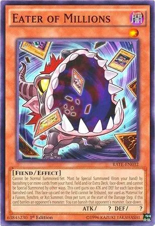 Eater of Millions RATE-EN032 1st Edition Yu-Gi-Oh card from Raging Tempest