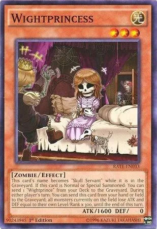 Wightprincess RATE-EN033 1st Edition Yu-Gi-Oh card from Raging Tempest