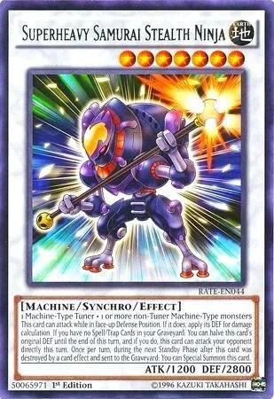 Superheavy Samurai Stealth Ninja RATE-EN044 Unlimited Yu-Gi-Oh card from Raging Tempest