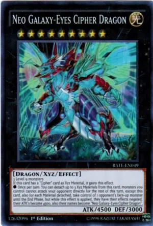 Neo Galaxy-Eyes Cipher Dragon RATE-EN049 Yu-Gi-Oh card from Raging Tempest
