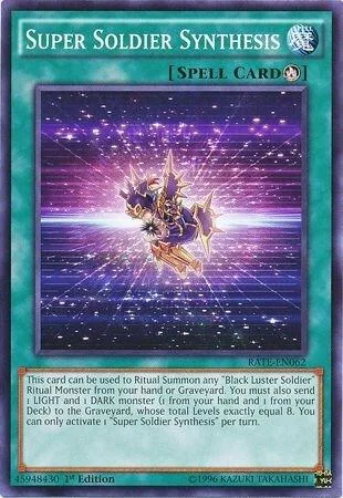 Super Soldier Synthesis RATE-EN062 Unlimited Yu-Gi-Oh card from Raging Tempest