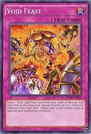 Void Feast RATE-EN076 Unlimited Yu-Gi-Oh card from Raging Tempest