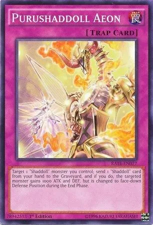 Purushaddoll Aeon RATE-EN077 Unlimited Yu-Gi-Oh card from Raging Tempest