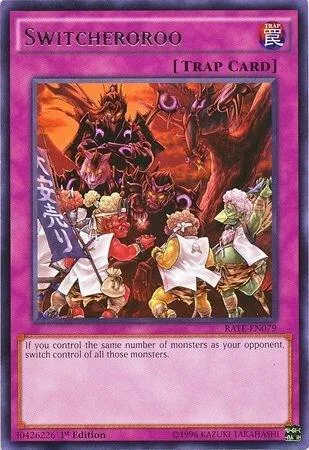 Switcheroroo RATE-EN079 1st Edition Yu-Gi-Oh card from Raging Tempest