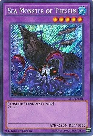 Sea Monster of Theseus RATE-EN081 Unlimited Yu-Gi-Oh card from Raging Tempest