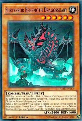 Subterror Behemoth Dragossuary RATE-EN083 Unlimited Yu-Gi-Oh card from Raging Tempest