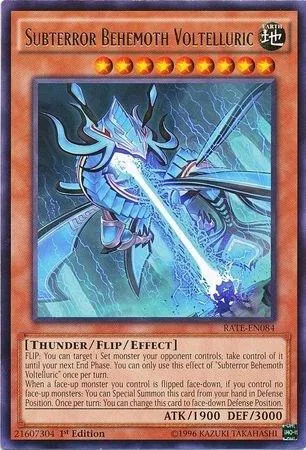 Subterror Behemoth Voltelluric RATE-EN084 1st Edition Yu-Gi-Oh card from Raging Tempest