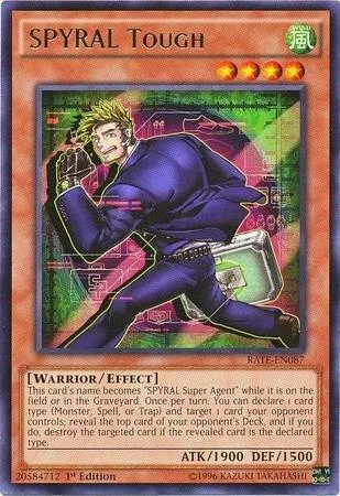 SPYRAL Tough RATE-EN087 1st Edition Yu-Gi-Oh card from Raging Tempest
