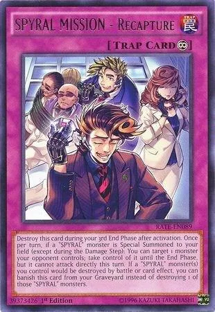 SPYRAL MISSION - Recapture RATE-EN089 Unlimited Yu-Gi-Oh card from Raging Tempest