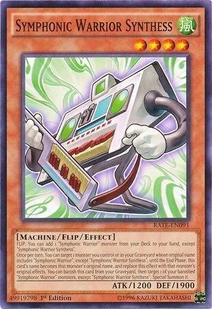 Symphonic Warrior Synthess RATE-EN091 Yu-Gi-Oh card from Raging Tempest