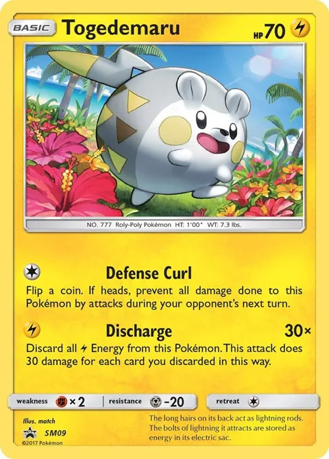 Togedemaru #SM09 Holofoil Pokémon card from SM Promos