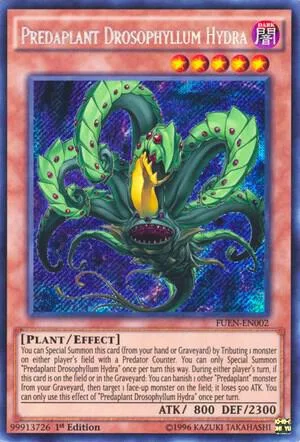Predaplant Drosophyllum Hydra FUEN-EN002 1st Edition Yu-Gi-Oh card from Fusion Enforcers