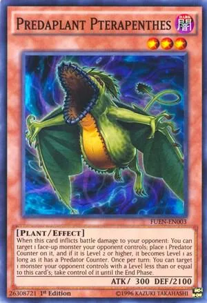 Predaplant Pterapenthes FUEN-EN003 1st Edition Yu-Gi-Oh card from Fusion Enforcers