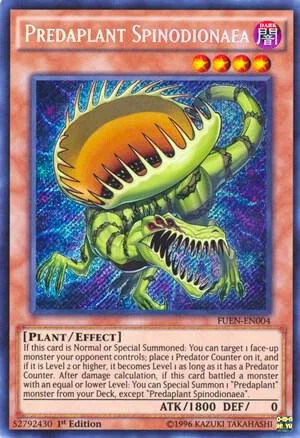 Predaplant Spinodionaea FUEN-EN004 1st Edition Yu-Gi-Oh card from Fusion Enforcers