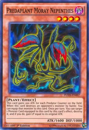 Predaplant Moray Nepenthes FUEN-EN007 Yu-Gi-Oh card from Fusion Enforcers