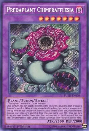 Predaplant Chimerafflesia FUEN-EN009 Unlimited Yu-Gi-Oh card from Fusion Enforcers